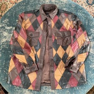 Nasty Gal Patchwork Leather Shacket